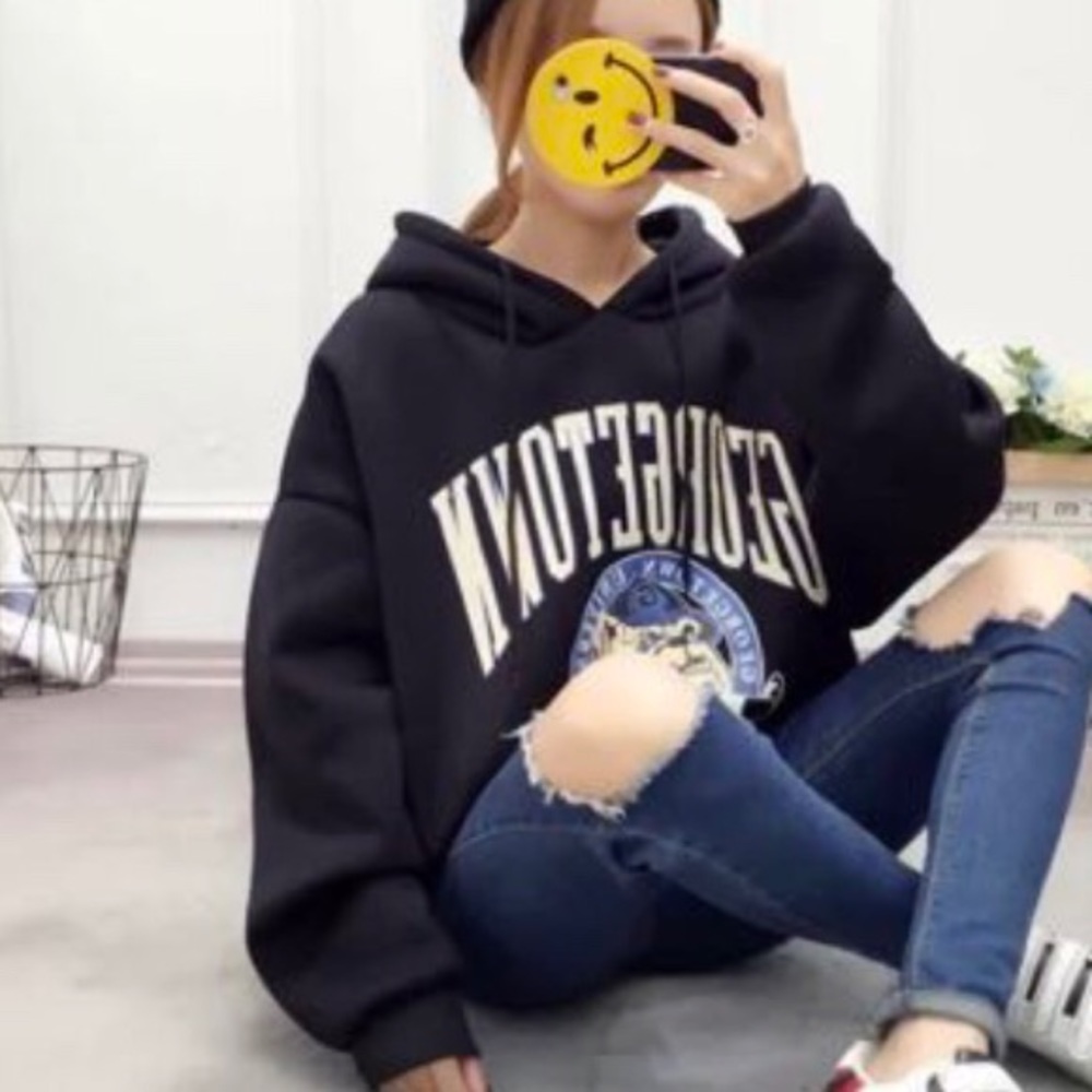 Black University Hoodie